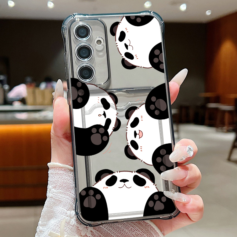 Samsung Galaxy A55 - เคสโทรศัพท์มีช่องใส่การ์ด สำหรับ Samsung Galaxy S26 S25