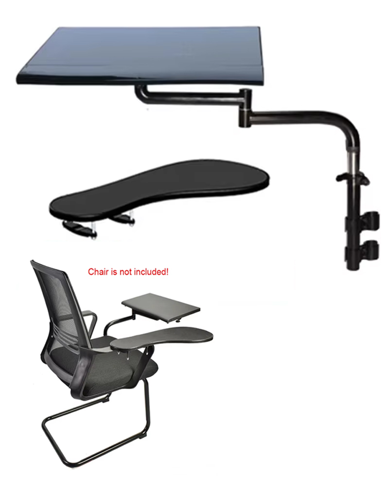 Tablet Lap Desk - Hyvarwey Full Motion Multifunctional เก้าอี้โบว์หนีบคีย์บอร์ด/เมาส์ Pad