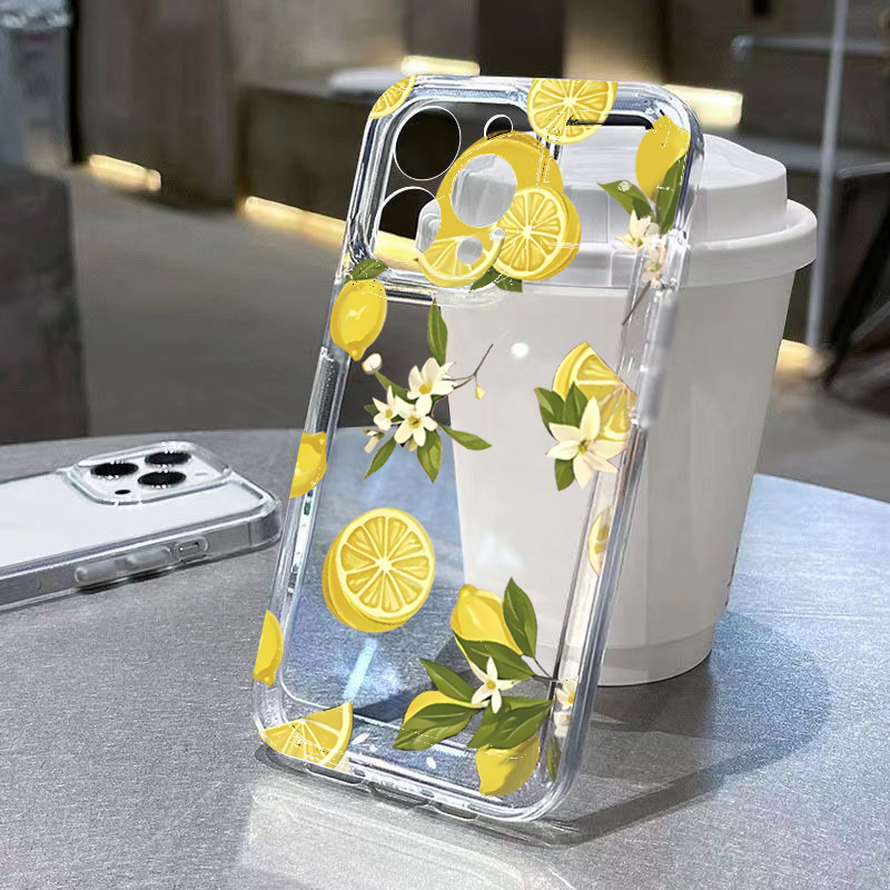 Samsung Galaxy S24 - ฤดูร้อนผลไม้มะนาวดอกไม้ClearสําหรับSamsung Galaxy S25 S24 S23 S22