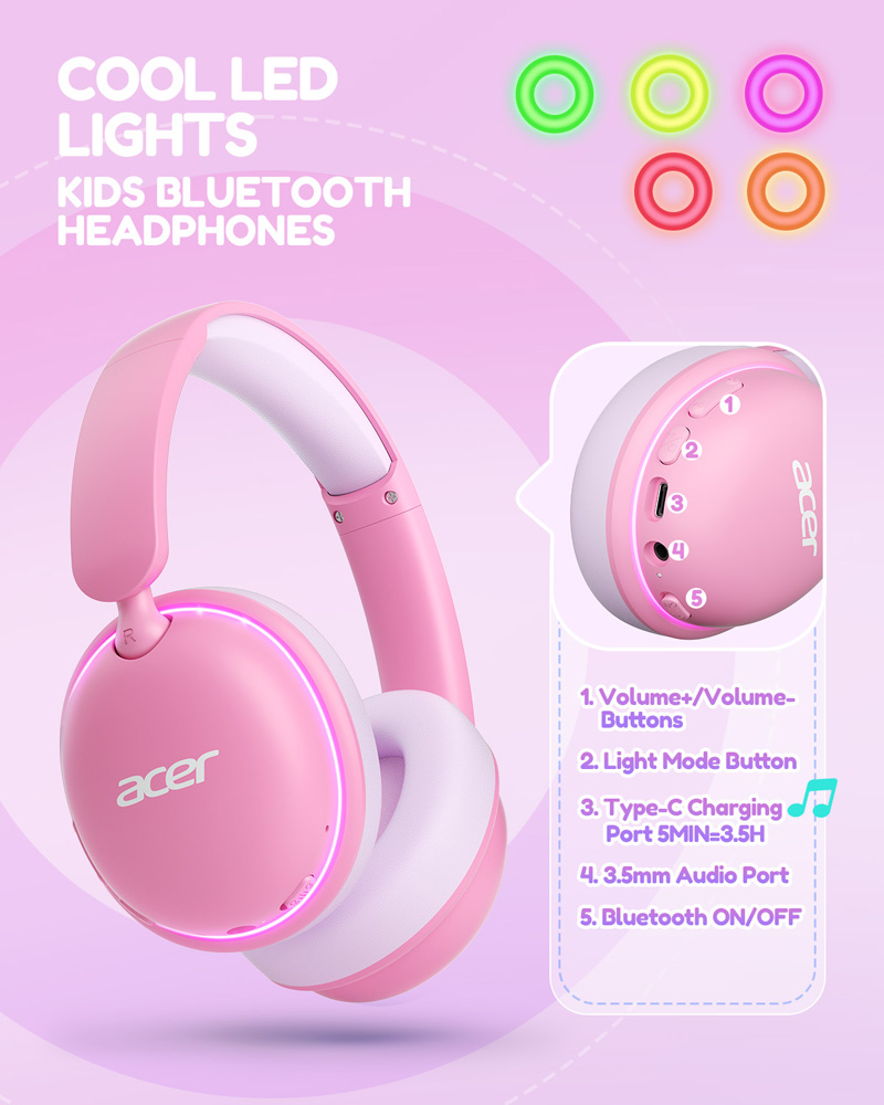 หูฟังบลูทูธ 6.0 สำหรับเด็ก Ace - Wired Earphone Lightning บทวิจารณ์และราคา