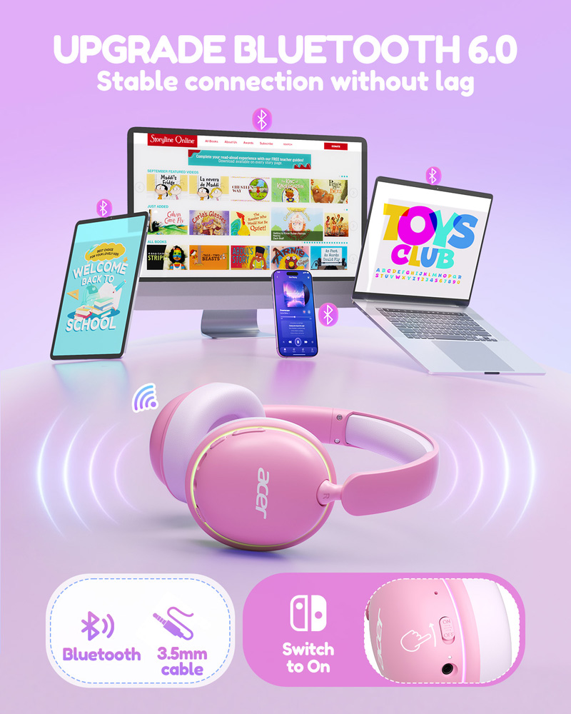 หูฟังบลูทูธ 6.0 สำหรับเด็ก Ace - Wired Earphone Lightning บทวิจารณ์และราคา