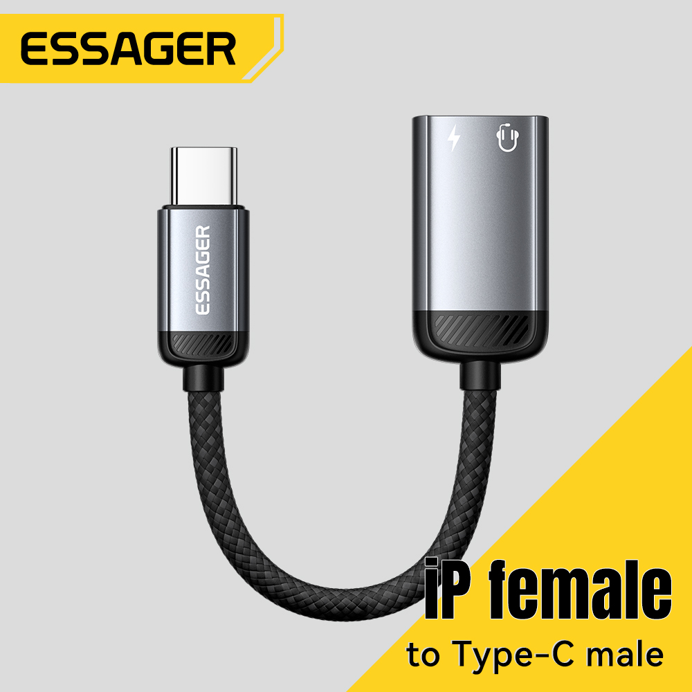 Essager ประเภท C อะแดปเตอร์เสี - Wired Earphone Lightning บทวิจารณ์และราคา