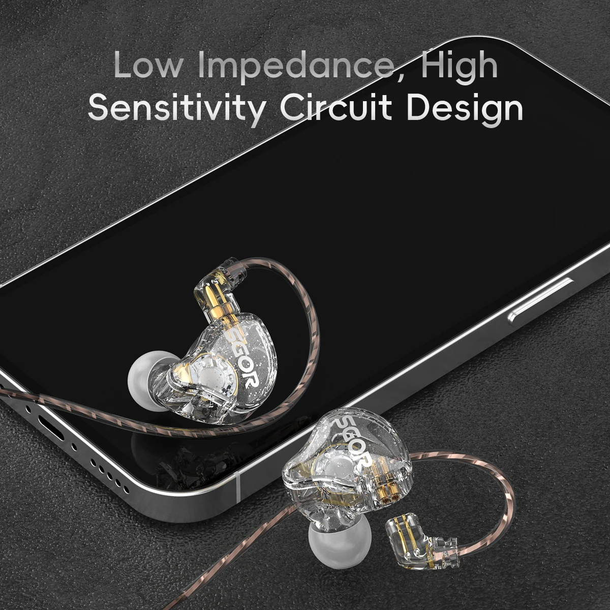 SGOR SG01 หูฟังไดนามิก HIFI เบ - Wired Earphone Lightning บทวิจารณ์และราคา